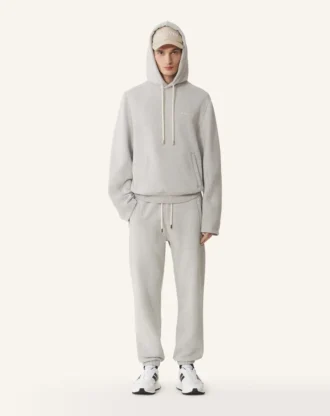 Pantaloni de jogging din bumbac fleece și cașmir