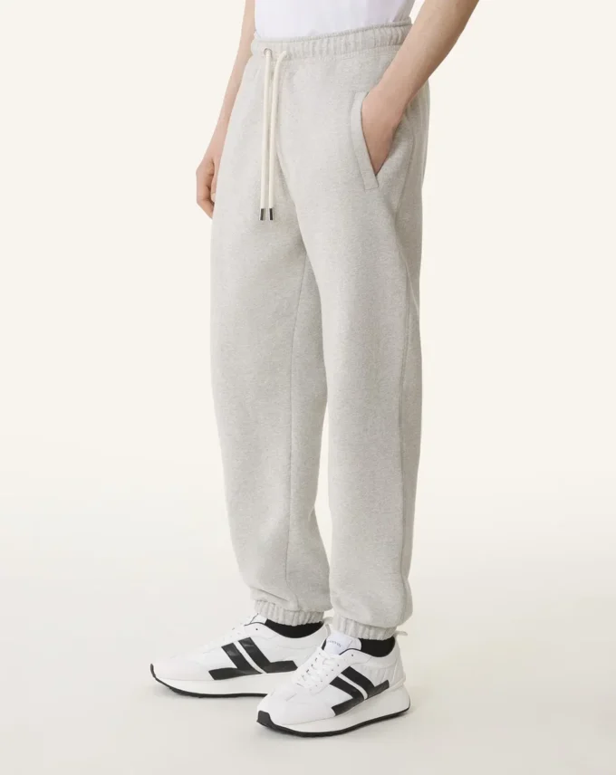 Pantaloni de jogging din bumbac fleece și cașmir Pantaloni de jogging din bumbac fleece și cașmir