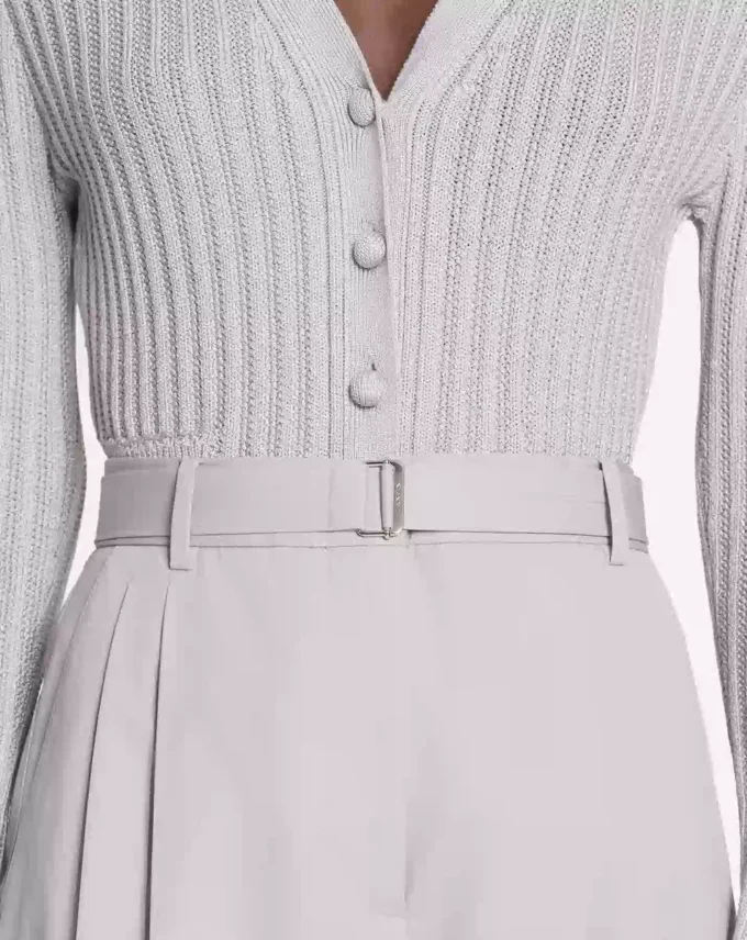 Pantaloni din bumbac cu pinteni Pantaloni din bumbac cu pinteni
