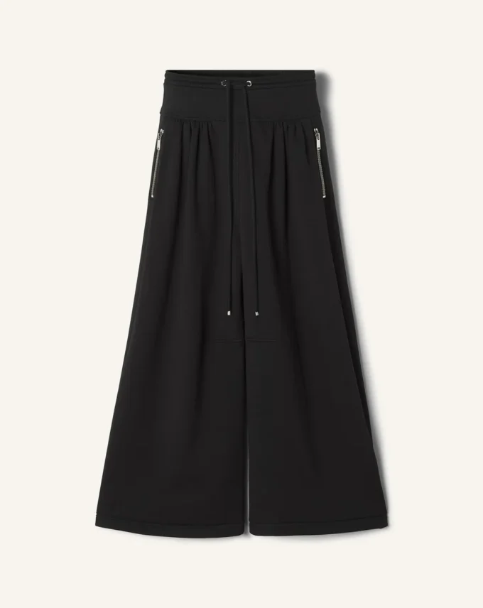 Pantaloni din bumbac fleece și cașmir Pantaloni din bumbac fleece și cașmir