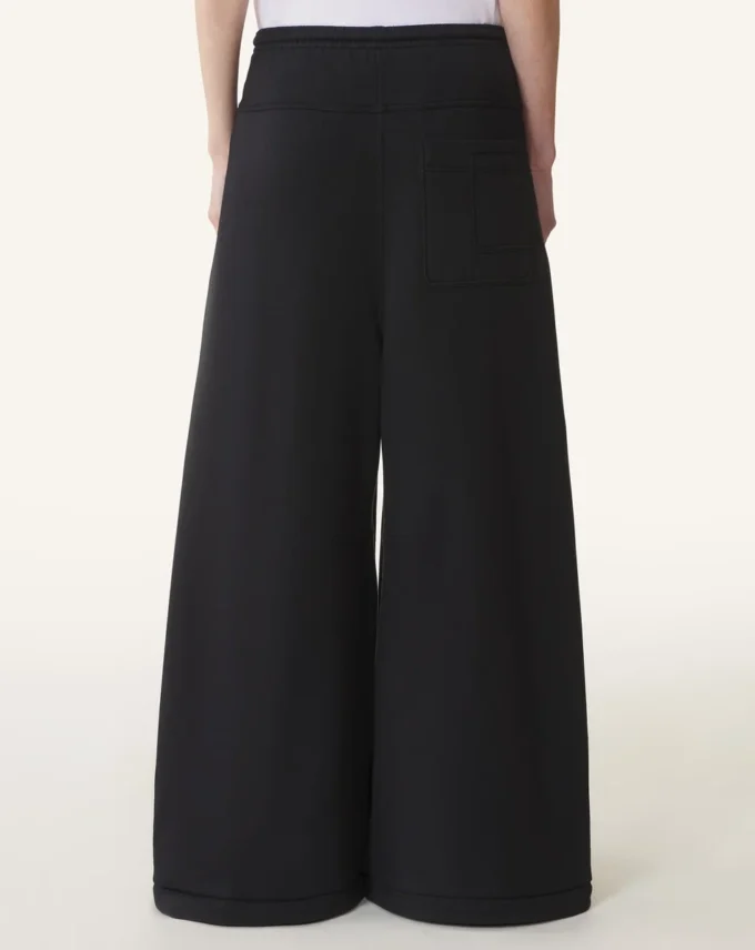 Pantaloni din bumbac fleece și cașmir Pantaloni din bumbac fleece și cașmir
