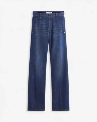 Pantaloni din denim cu croială dreaptă