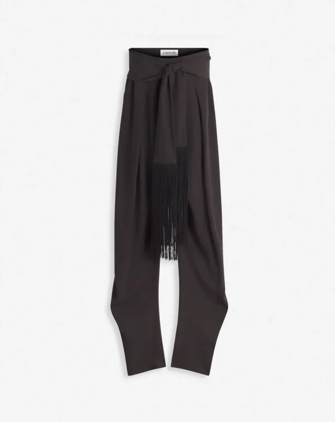 Pantaloni din lână și viscoză Pantaloni din lână și viscoză