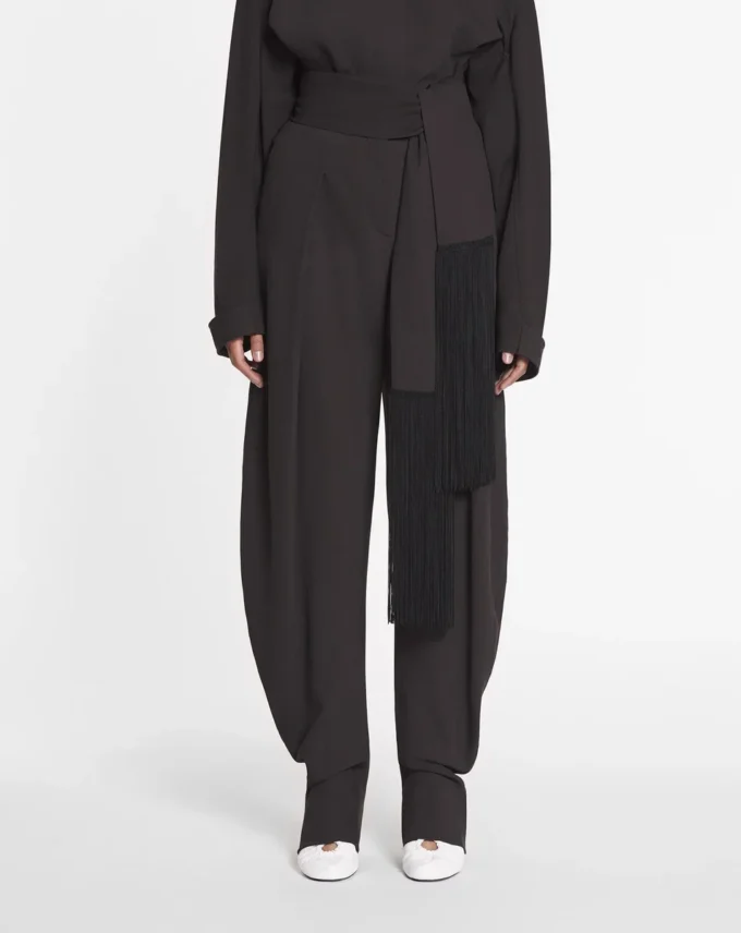 Pantaloni din lână și viscoză Pantaloni din lână și viscoză