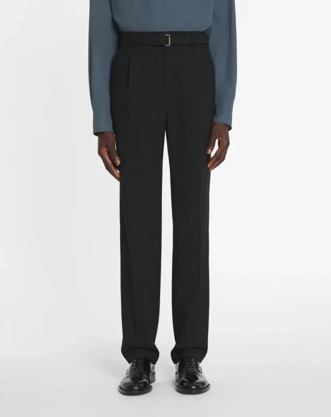 Pantaloni drepți din lână Pantaloni drepți din lână