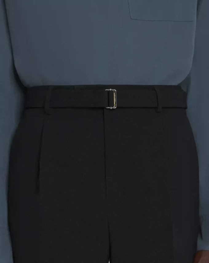 Pantaloni drepți din lână Pantaloni drepți din lână