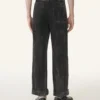 Pantaloni largi din denim spălat Pantaloni largi din denim spălat