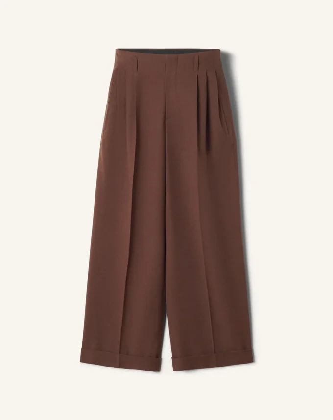 Pantaloni largi din flanel Pantaloni largi din flanel