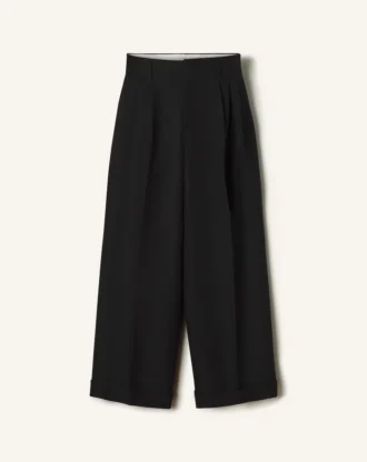 Pantaloni largi din flanel