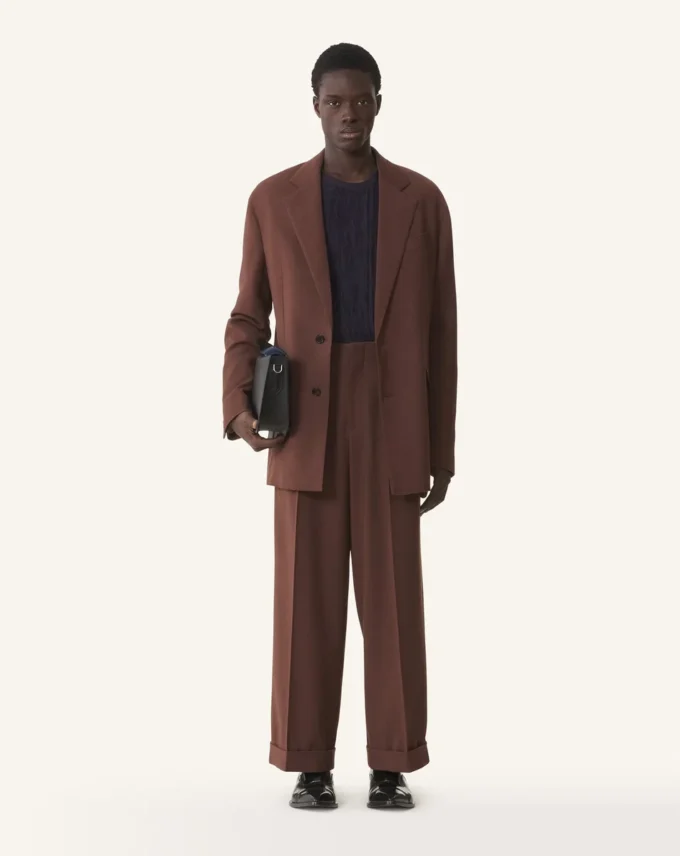 Pantaloni largi din flanel Pantaloni largi din flanel