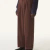 Pantaloni largi din flanel Pantaloni largi din flanel