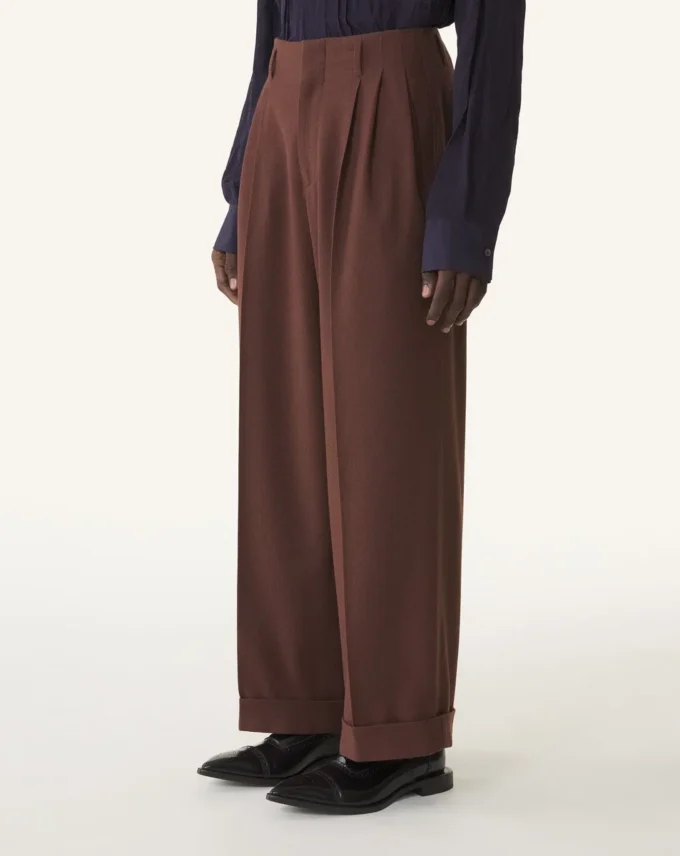 Pantaloni largi din flanel Pantaloni largi din flanel