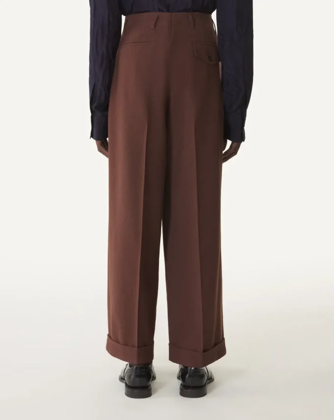 Pantaloni largi din flanel Pantaloni largi din flanel