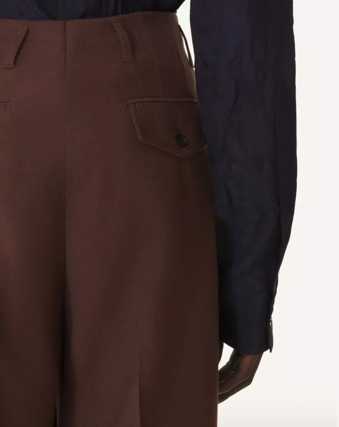Pantaloni largi din flanel Pantaloni largi din flanel