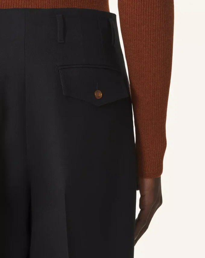 Pantaloni largi din flanel Pantaloni largi din flanel