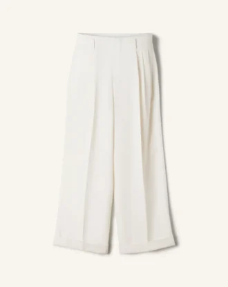 Pantaloni largi din lână
