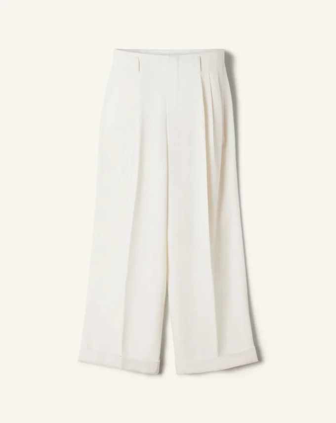 Pantaloni largi din lână Pantaloni largi din lână