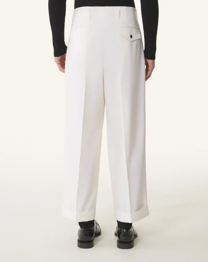 Pantaloni largi din lână Pantaloni largi din lână