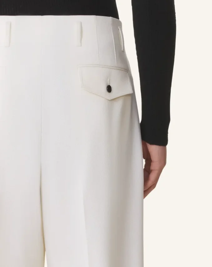 Pantaloni largi din lână Pantaloni largi din lână