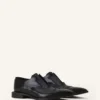 Pantofi brogue Oxford din piele lucioasă Pantofi brogue Oxford din piele lucioasă