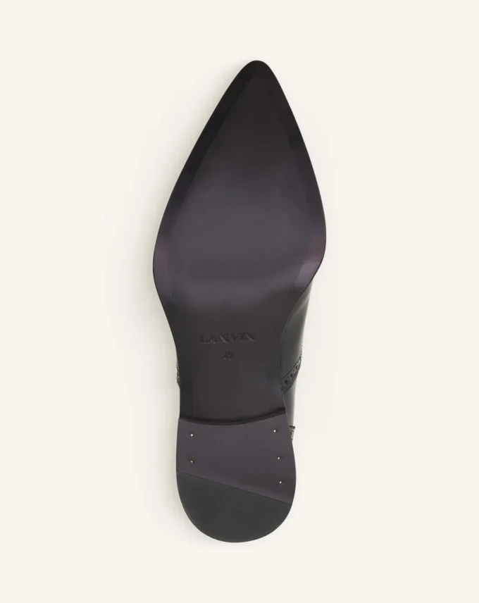 Pantofi brogue Oxford din piele lucioasă Pantofi brogue Oxford din piele lucioasă