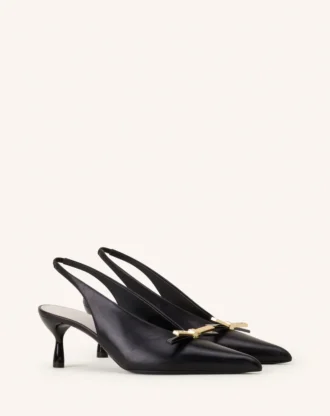 Pantofi cu baretă din piele Lanvin Bow