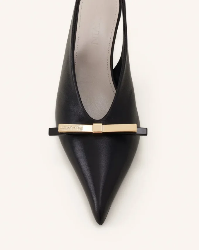 Pantofi cu baretă din piele Lanvin Bow Pantofi cu baretă din piele Lanvin Bow