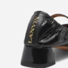 Pantofi cu toc Mary Jane din piele lucioasă Pantofi cu toc Mary Jane din piele lucioasă