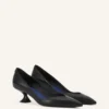 Pantofi cu toc înalt Midnight Step din piele