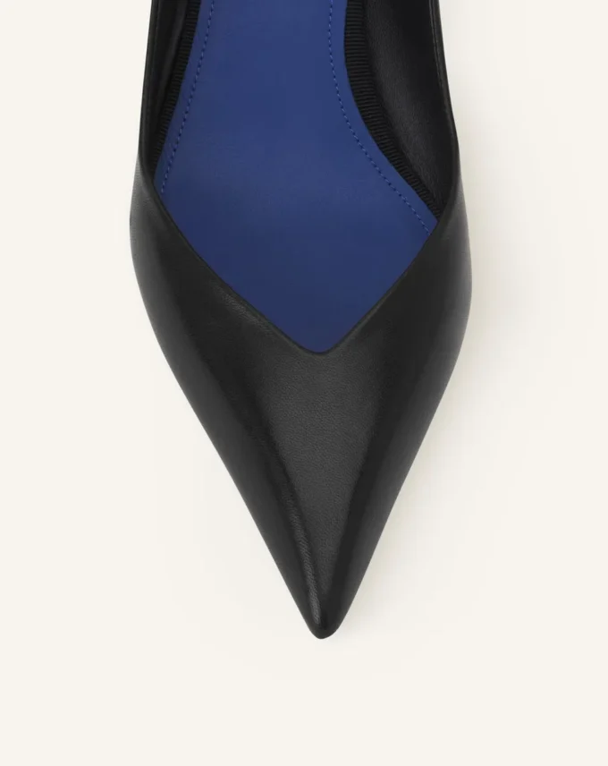 Pantofi cu toc înalt Midnight Step din piele