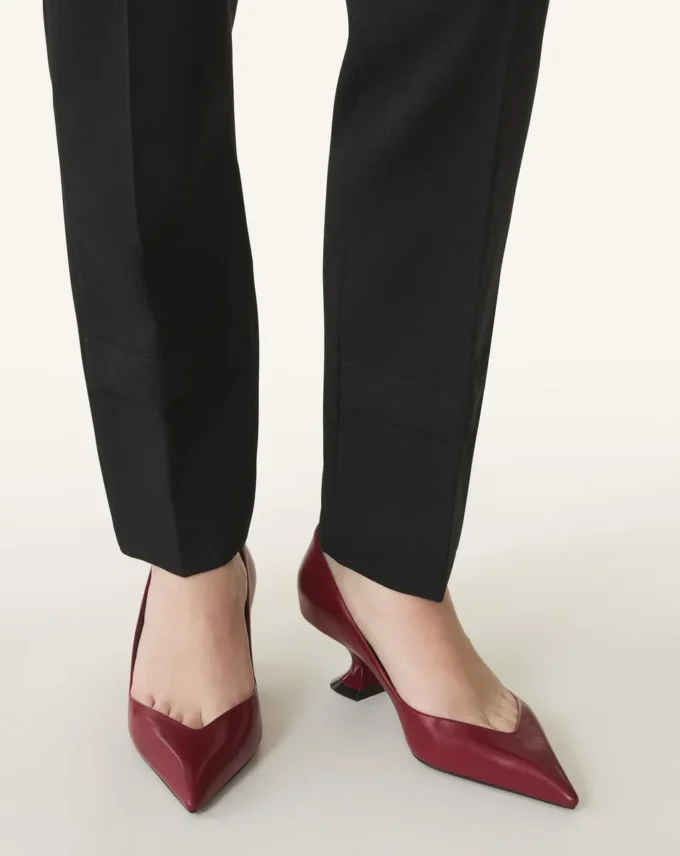 Pantofi cu toc înalt Midnight Step din piele