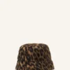 Pălărie reversibilă cu imprimeu leopard Pălărie reversibilă cu imprimeu leopard