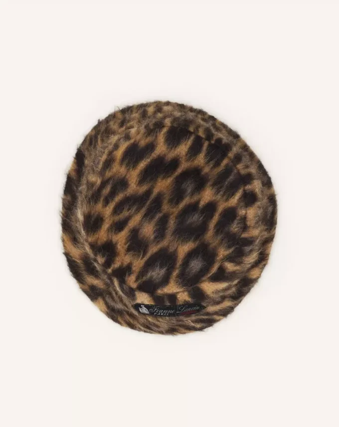 Pălărie reversibilă cu imprimeu leopard Pălărie reversibilă cu imprimeu leopard