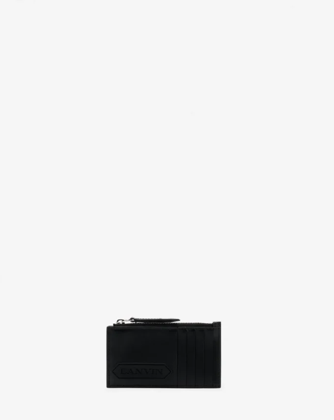 Portcard din piele cu semnătura Lanvin Portcard din piele cu semnătura Lanvin
