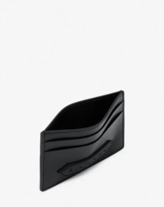 Portcard din piele cu semnătura Lanvin