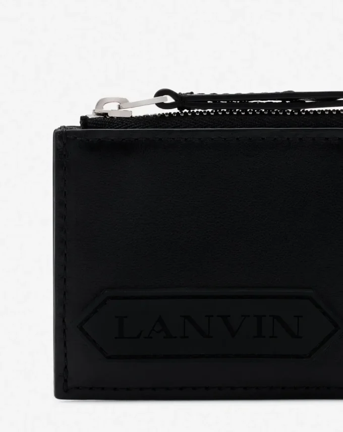 Portcard din piele cu semnătura Lanvin Portcard din piele cu semnătura Lanvin