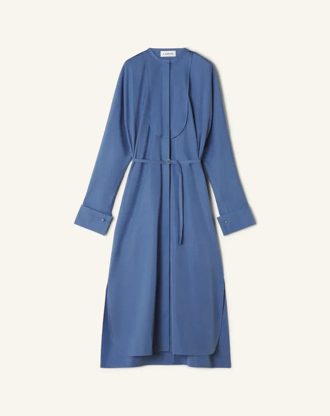 Rochie cămașă din bumbac poplin Rochie cămașă din bumbac poplin