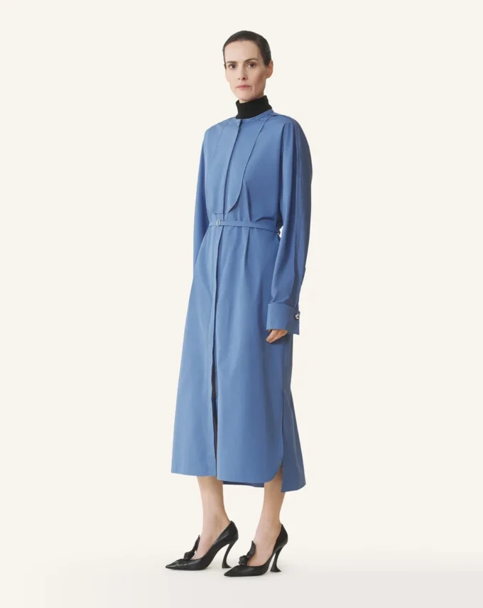 Rochie cămașă din bumbac poplin Rochie cămașă din bumbac poplin