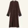 Rochie cămașă din popelină de bumbac Rochie cămașă din popelină de bumbac