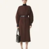 Rochie cămașă din popelină de bumbac Rochie cămașă din popelină de bumbac