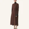Rochie cămașă din popelină de bumbac Rochie cămașă din popelină de bumbac