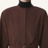 Rochie cămașă din popelină de bumbac Rochie cămașă din popelină de bumbac