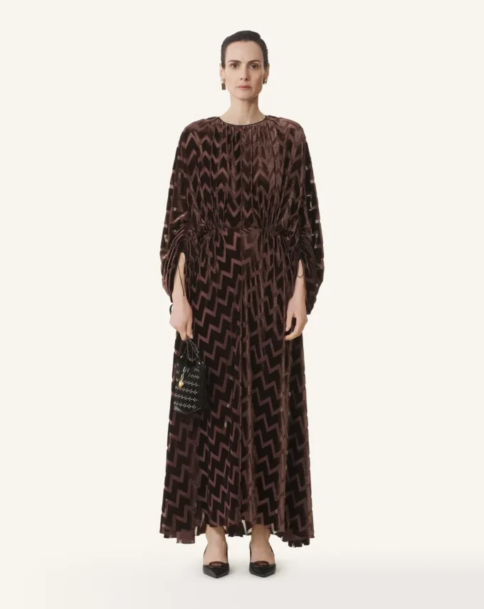 Rochie din catifea devoré