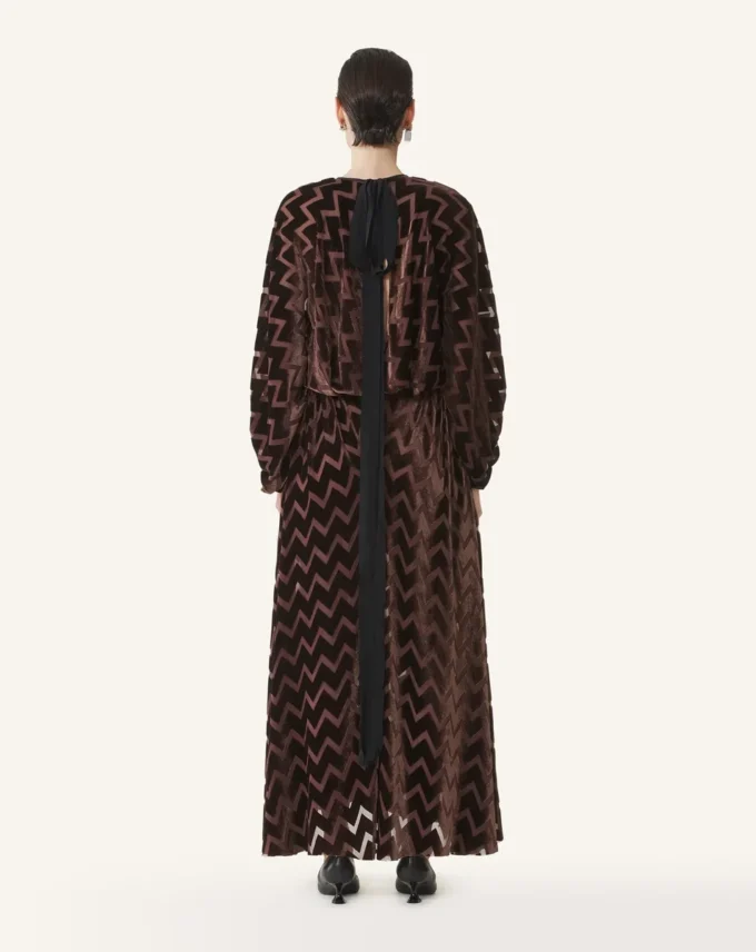 Rochie din catifea devoré