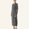 Rochie din lână Prince of Wales cu două rânduri de nasturi Rochie din lână Prince of Wales cu două rânduri de nasturi