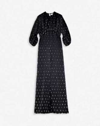 Rochie lungă brodată