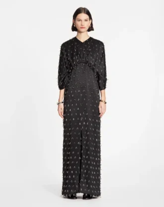 Rochie lungă brodată