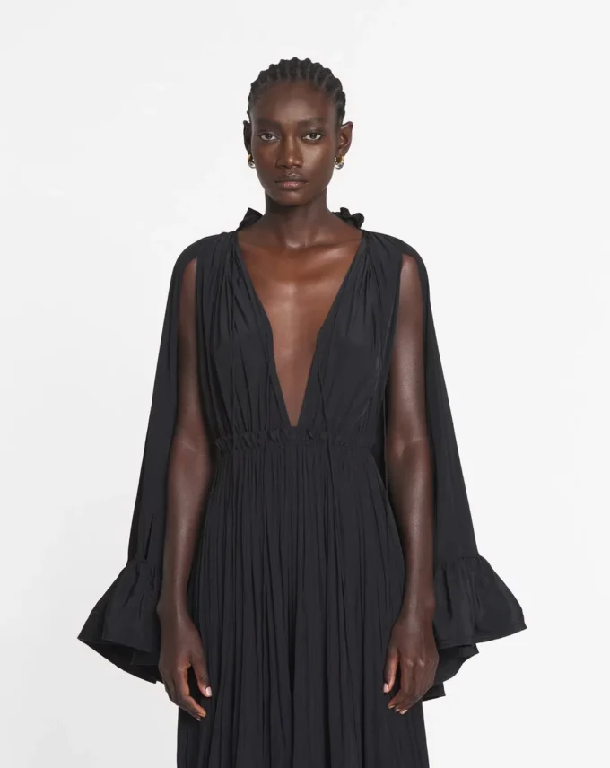Rochie midi Charmeuse