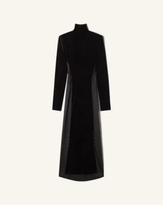 Rochie midi din catifea