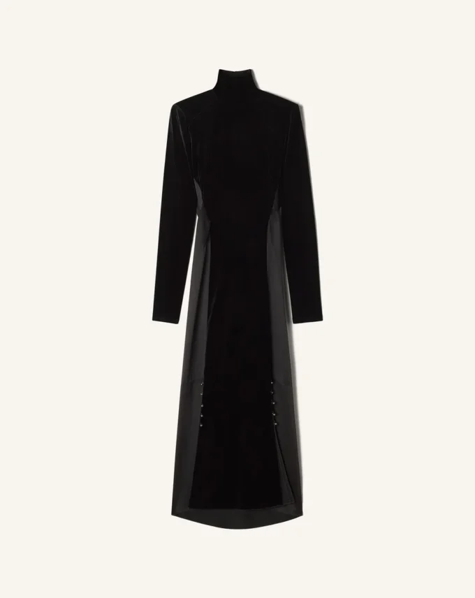 Rochie midi din catifea